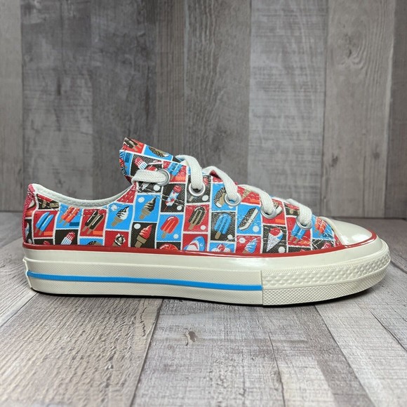 Converse Chuck 70 Frozen Treats Youth Sneakers Soft Red Blue Size 3 A00519F - Picture 10 of 15